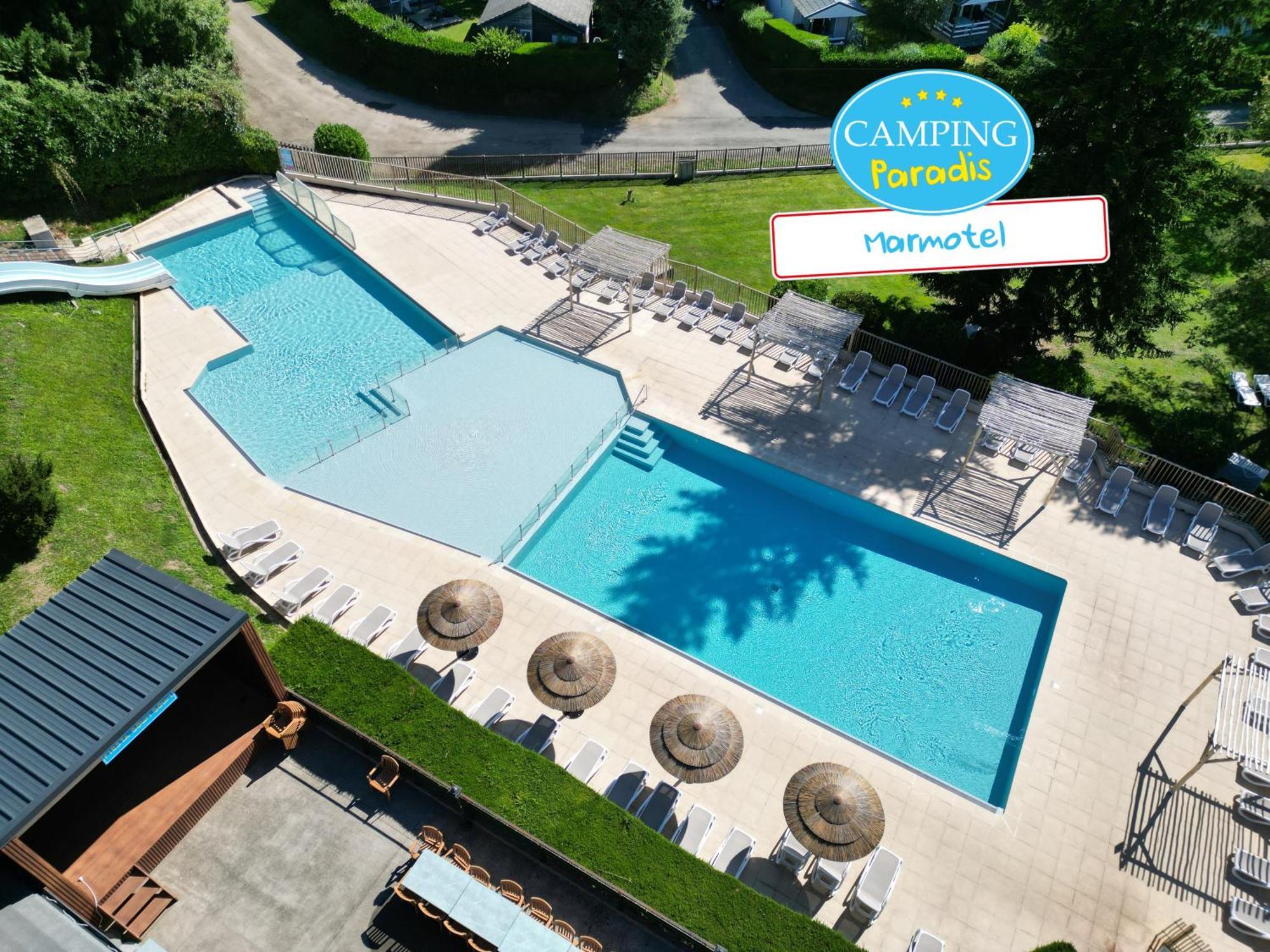 Camping Paradis Marmotel Saint Geniez d'Olt Bagian luar foto